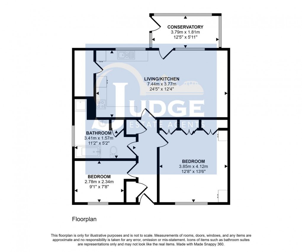 Floorplan for Pinewood Drive, Markfield, Leicetershire