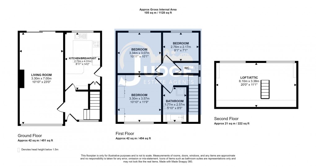 Floorplan for Woodgon Road, Anstey, Leicestershire