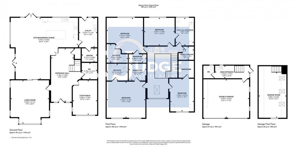 Floorplan for Ratby Lane, Markfield, Leicestershire