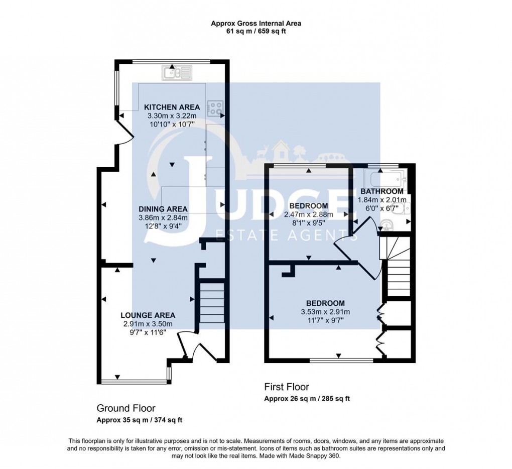 Floorplan for Branting Hill Avenue, Glenfield, Leicester