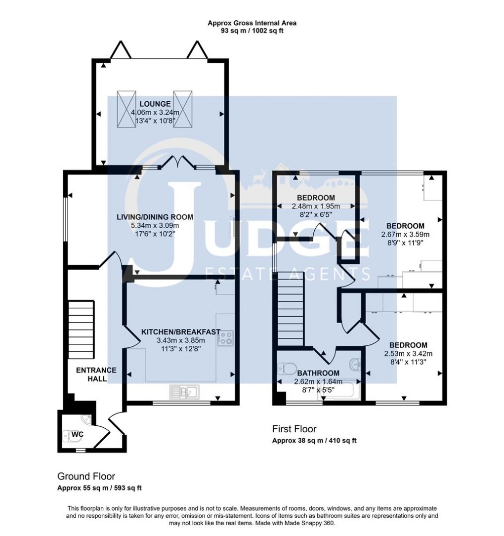 Floorplan for Falcon Road, Anstey, Leicester