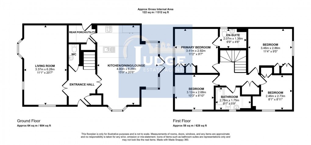 Floorplan for Poole Close, Anstey, Leicester