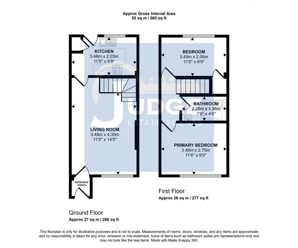 Floorplan for Stephenson Way, Groby, Leicester