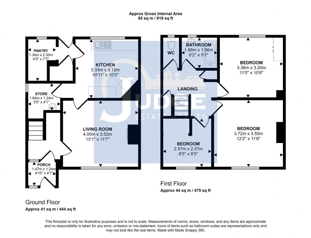 Floorplan for Chapel Close, Thurcaston, Leicester