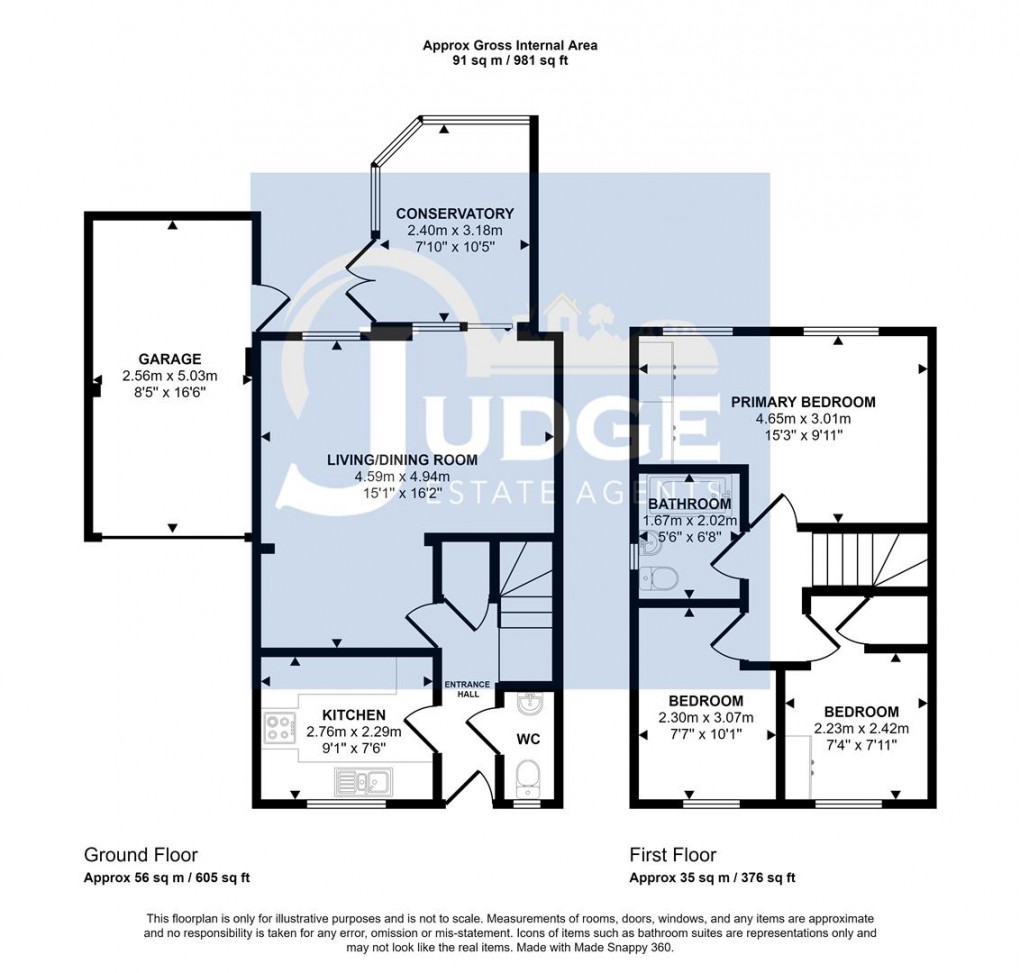 Floorplan for Taverners Road, Leicester