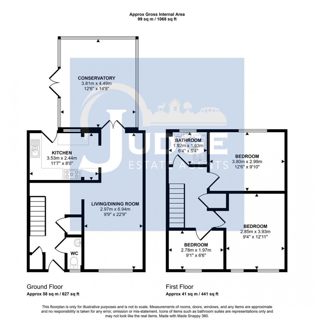 Floorplan for Amadis Road, Beaumont Leys, Leicester