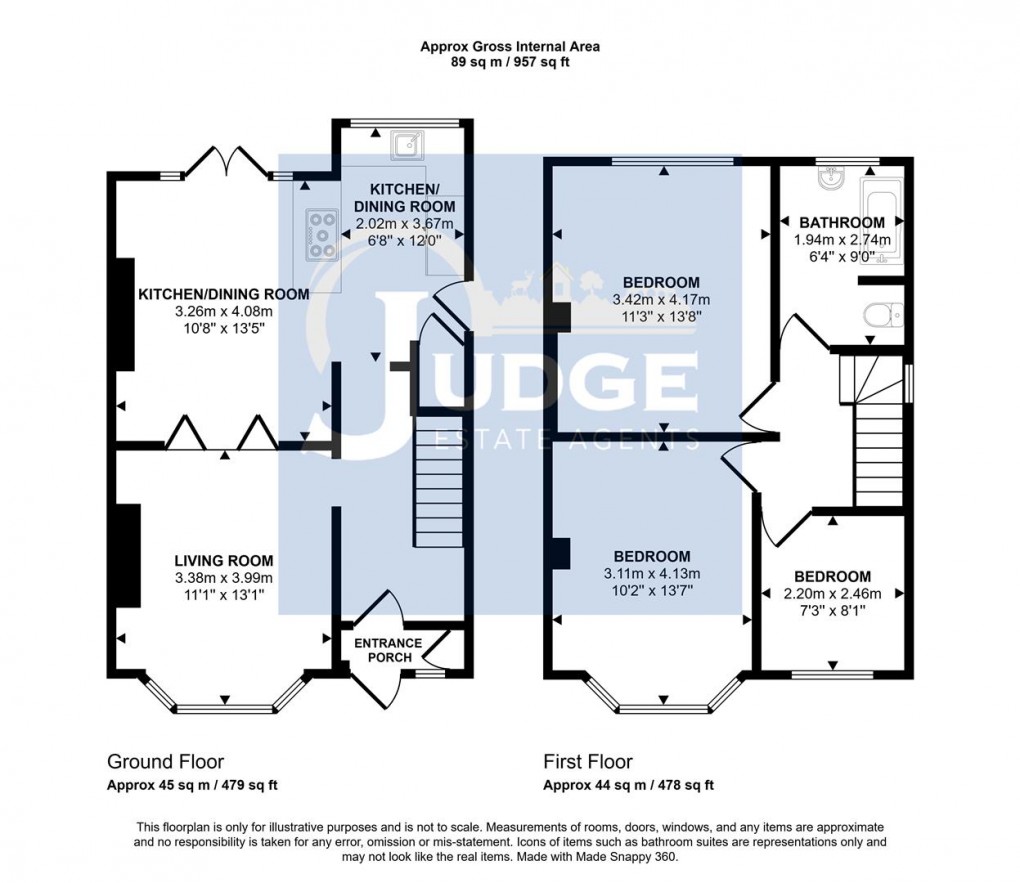 Floorplan for Link Road, Anstey, Leicester
