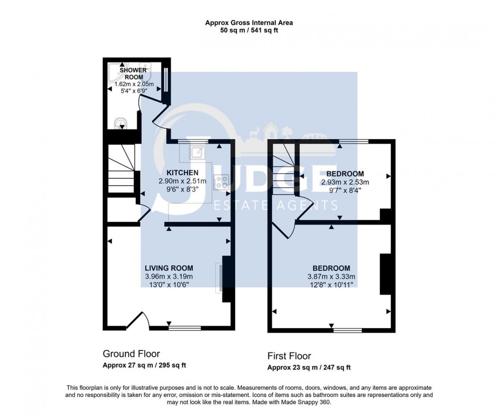 Floorplan for Hillside, Markfield, Leicestershire