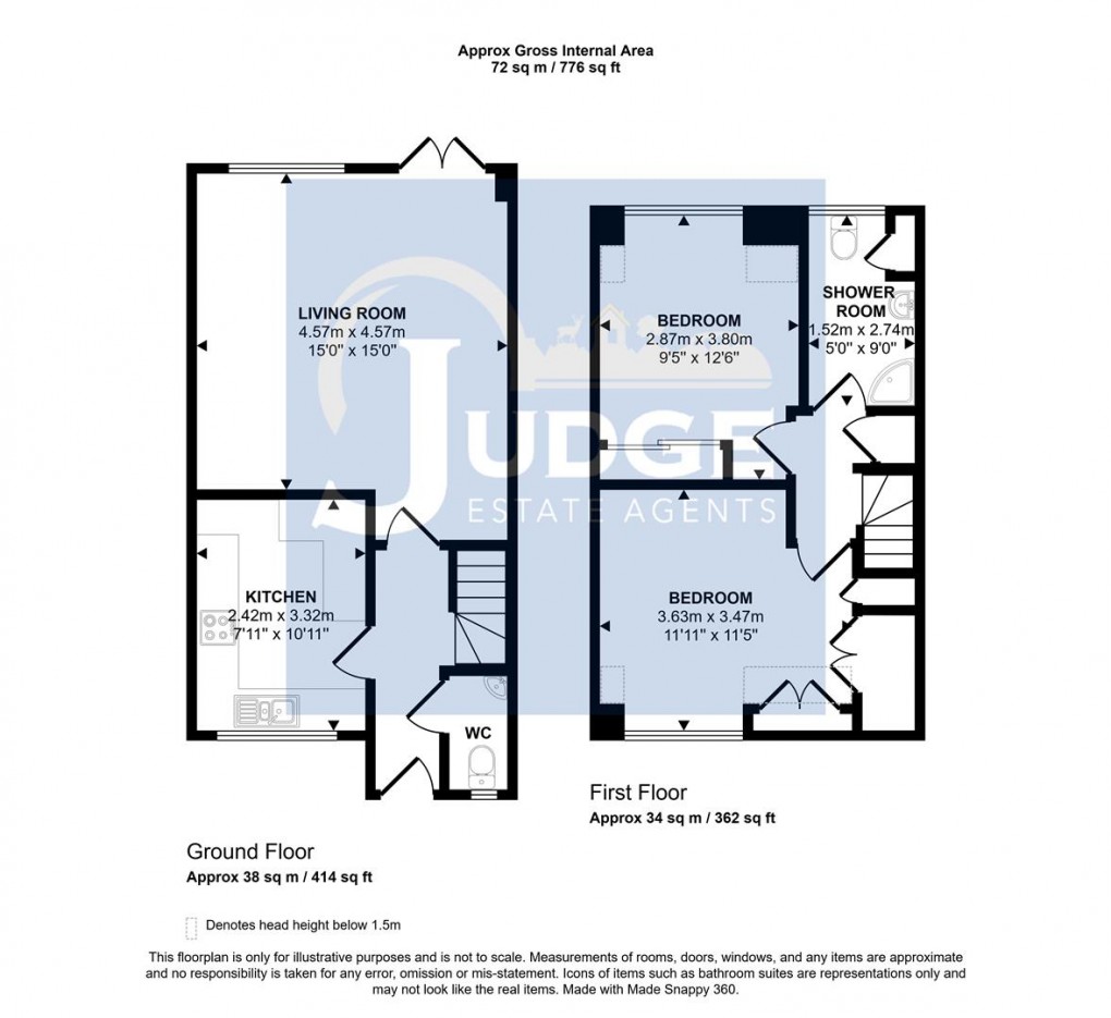 Floorplan for Dorset Avenue, Glenfield, Leicester