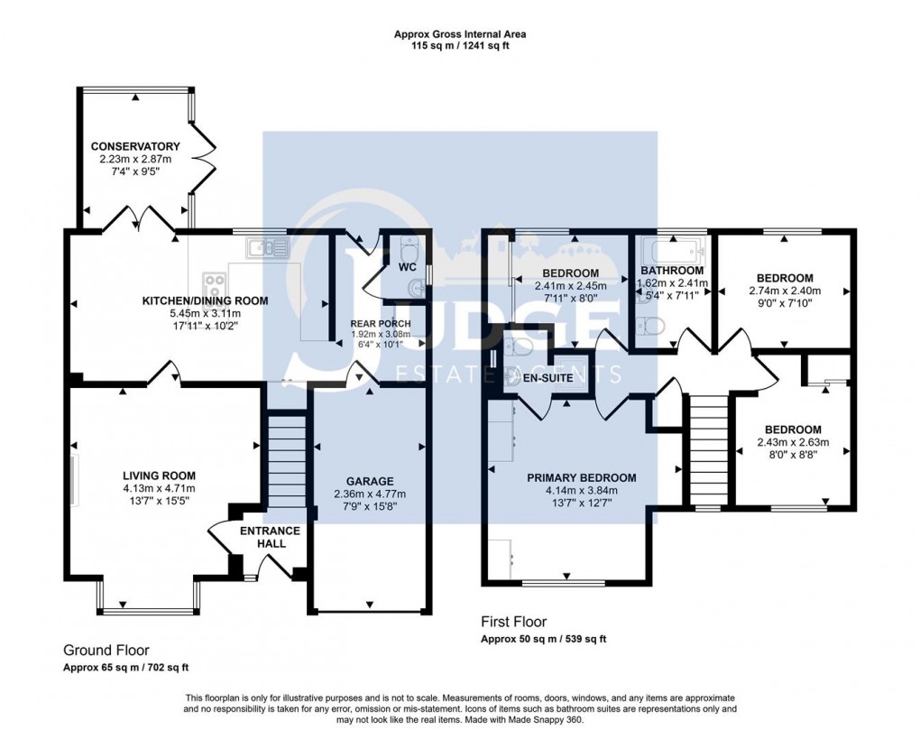 Floorplan for Barley Close, Glenfield, Leicester