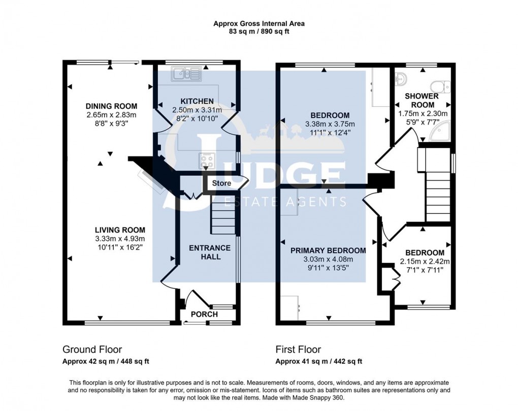Floorplan for Link Road, Anstey, Leicester