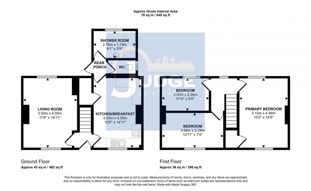 Floorplan for Edward Street, Anstey, Leicester