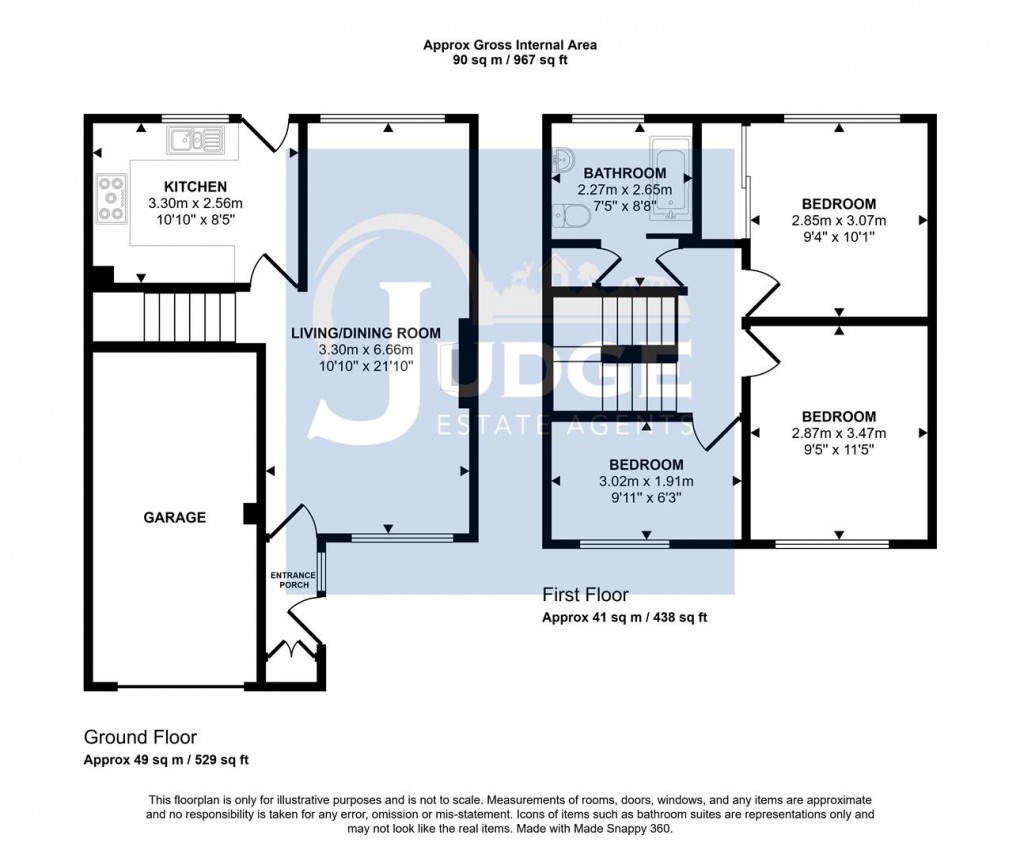 Floorplan for Woodgon Road, Anstey, Leicester