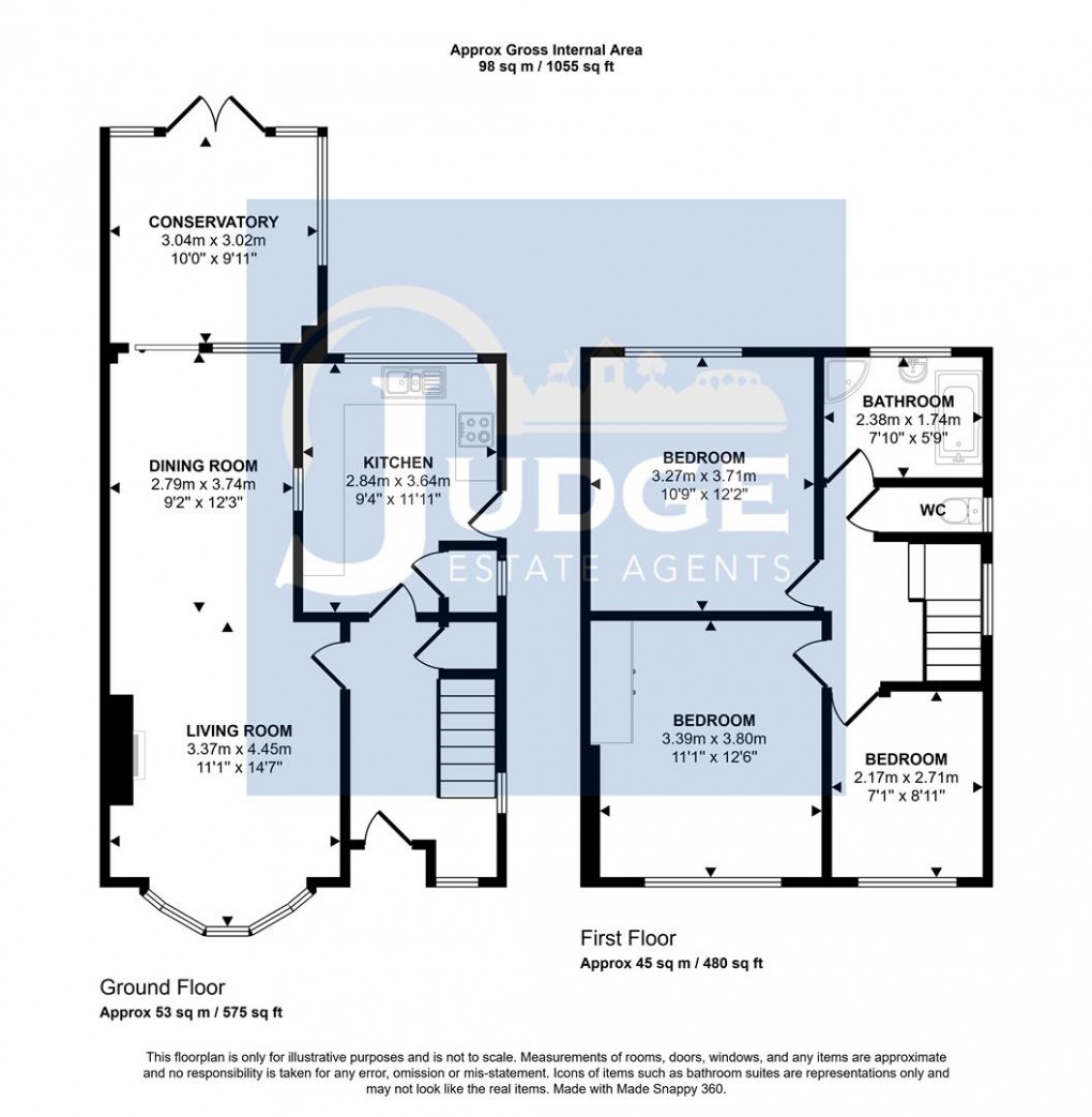 Floorplan for Heacham Drive, Leicester