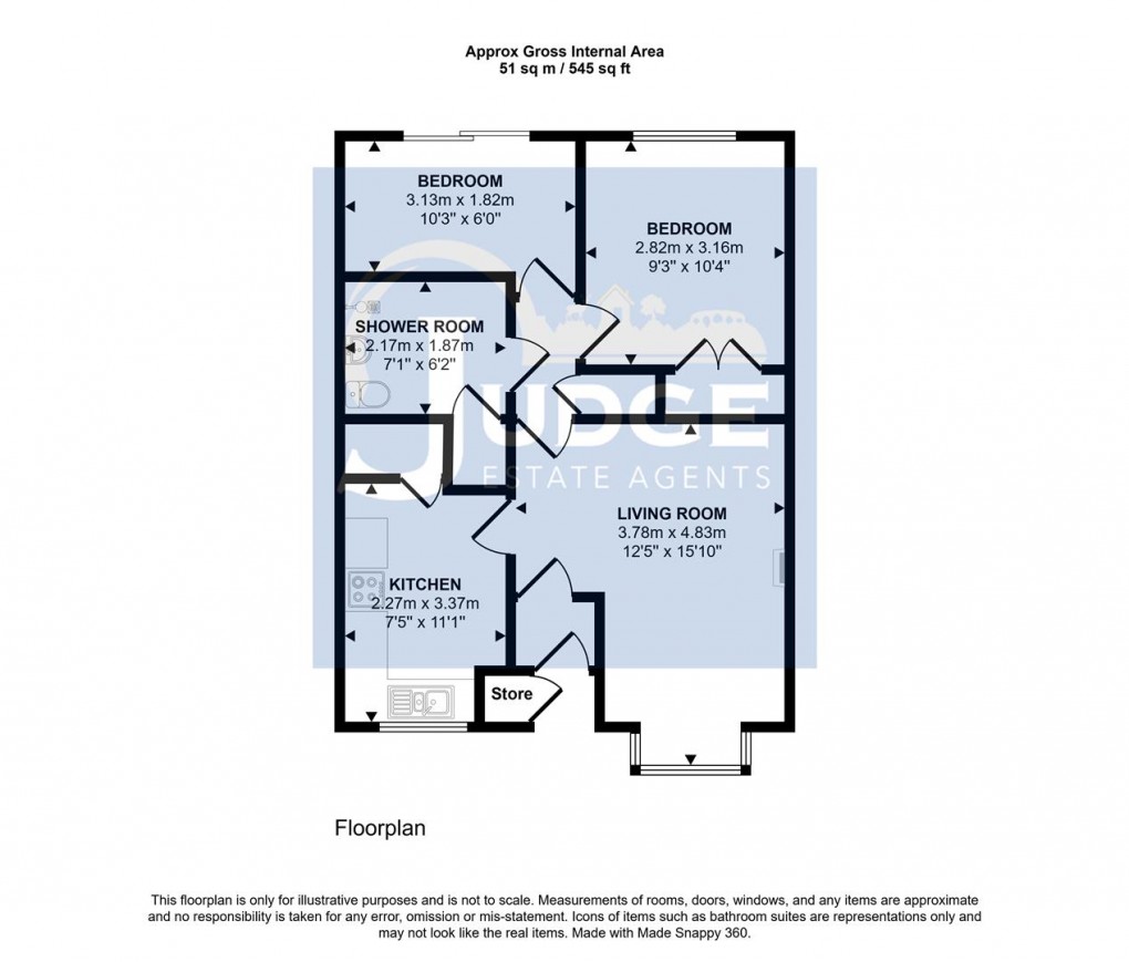 Floorplan for Broughton Close, Anstey, Leicester