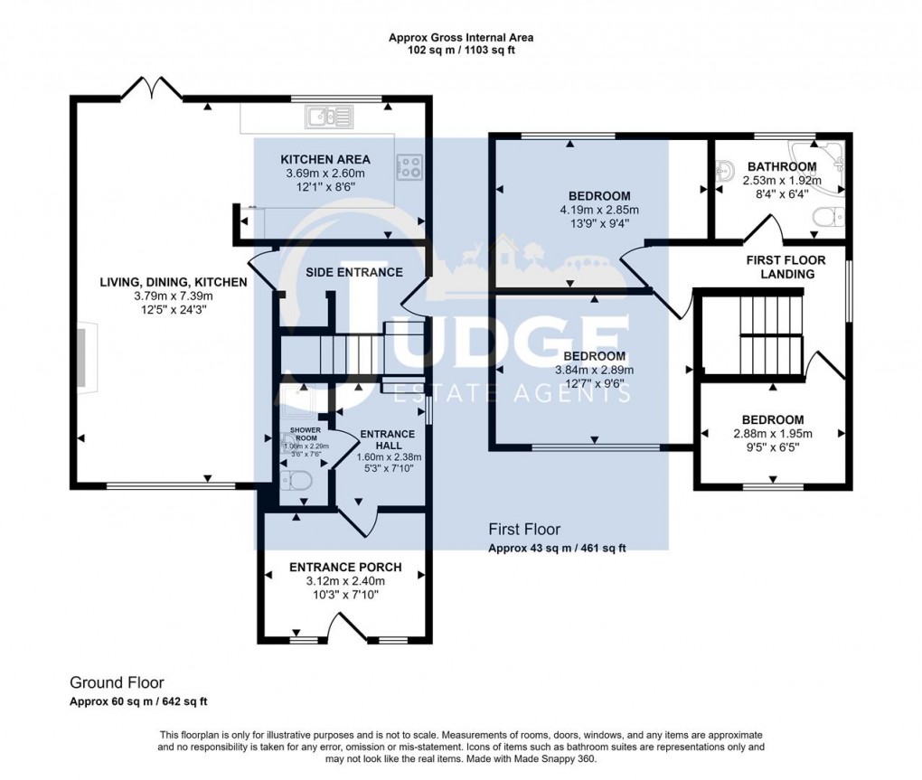Floorplan for Main Street, Kirby Muxloe, Leicester