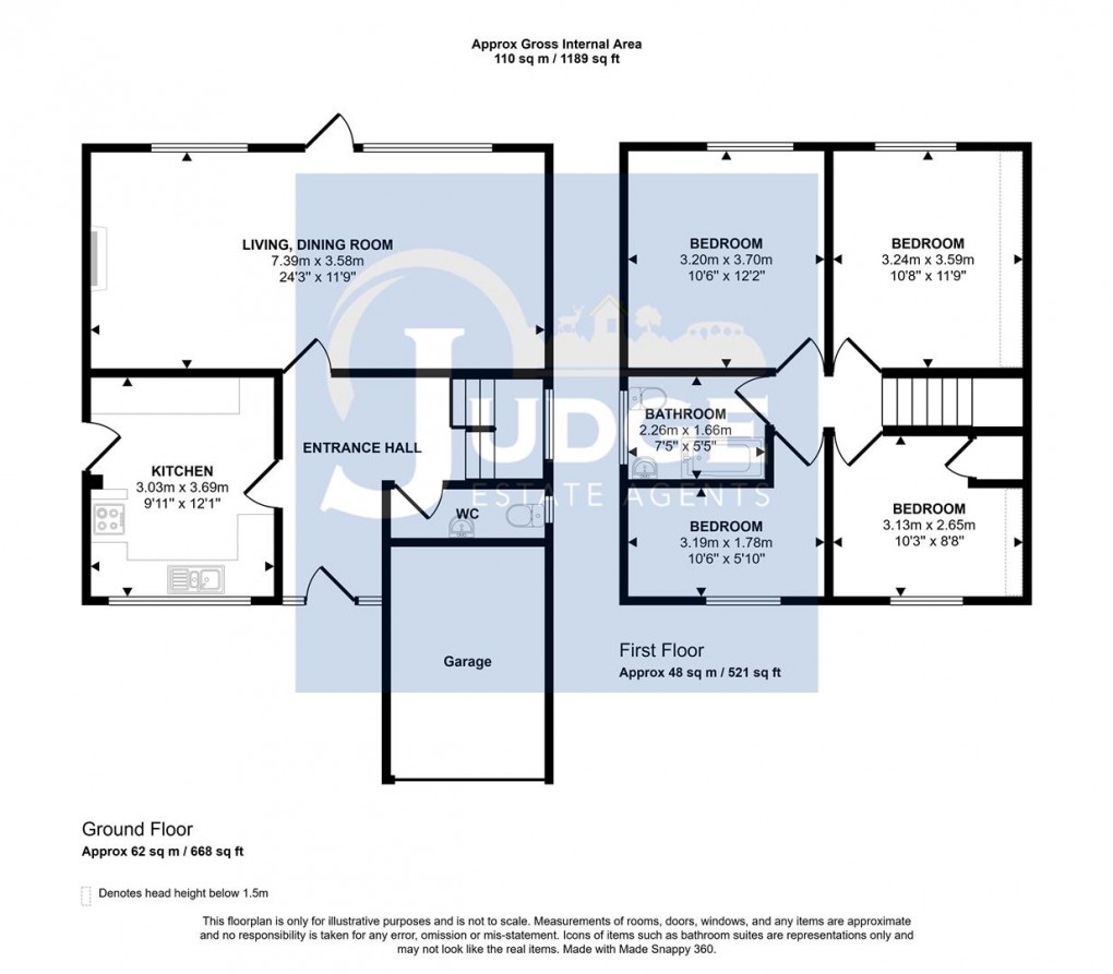 Floorplan for Peckleton Lane, Desford, Leicester