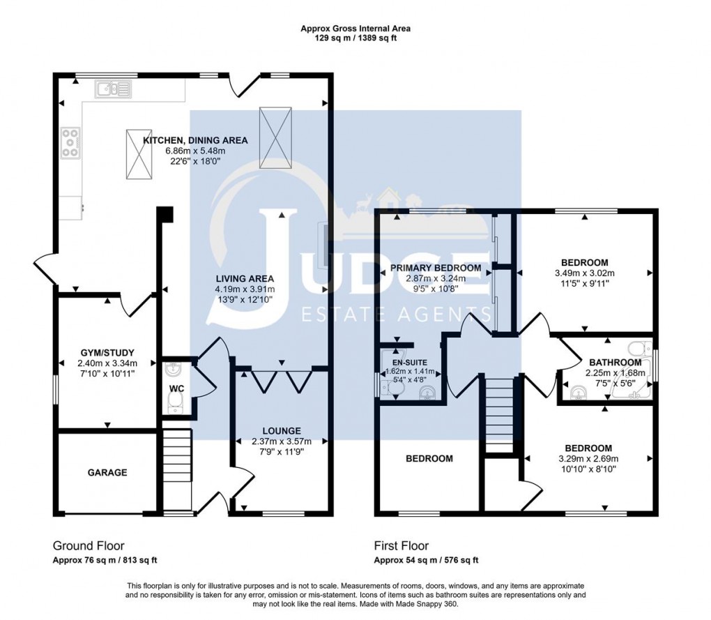 Floorplan for Shaw Lane, Markfield, Leicestershire