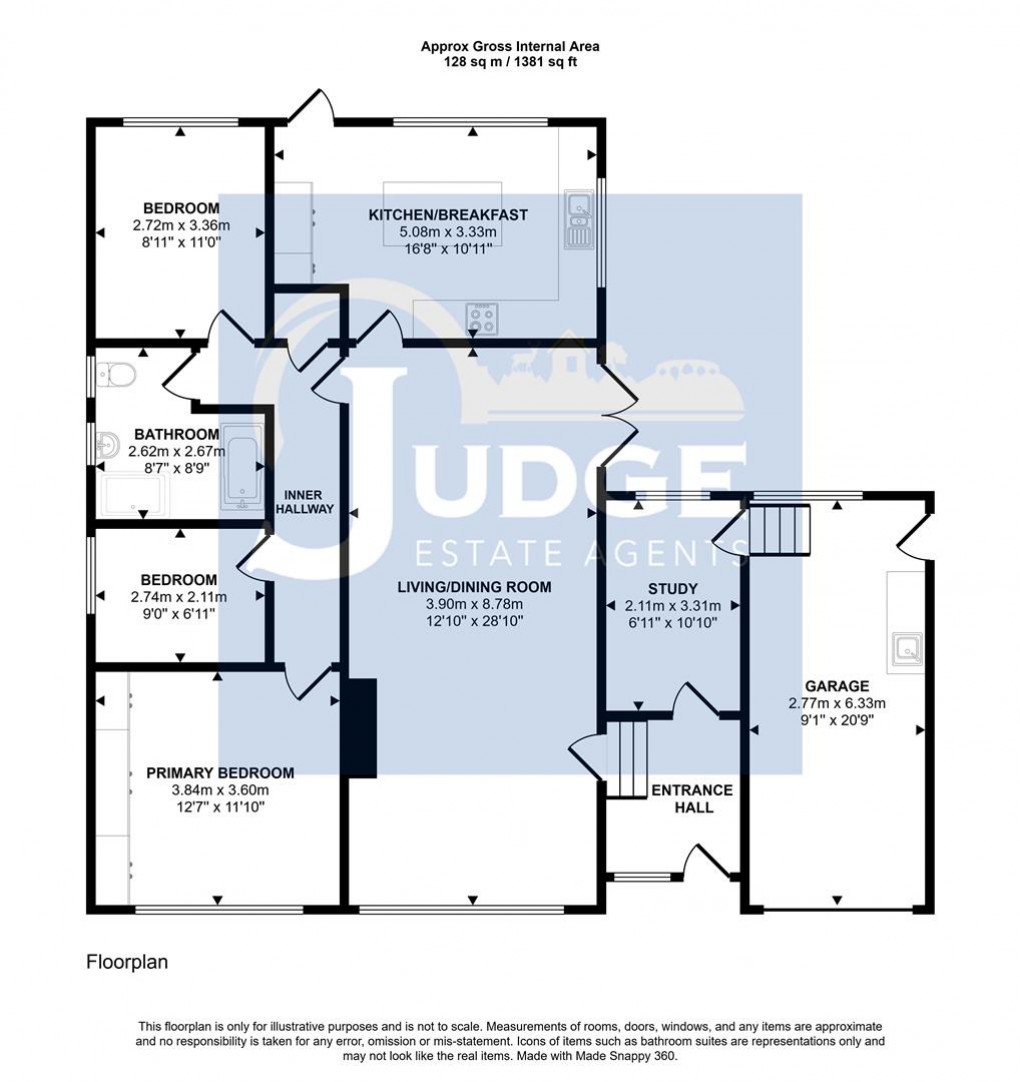 Floorplan for Leicester Road, Groby, Leicestershire