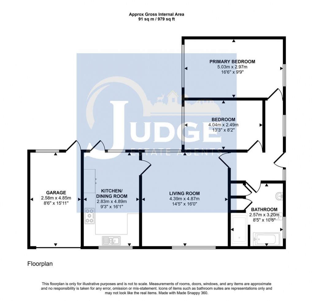 Floorplan for Bradgate Road, Markfield, Leicestershire