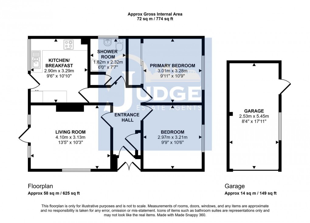 Floorplan for Princes Close, Anstey, Leicestershire