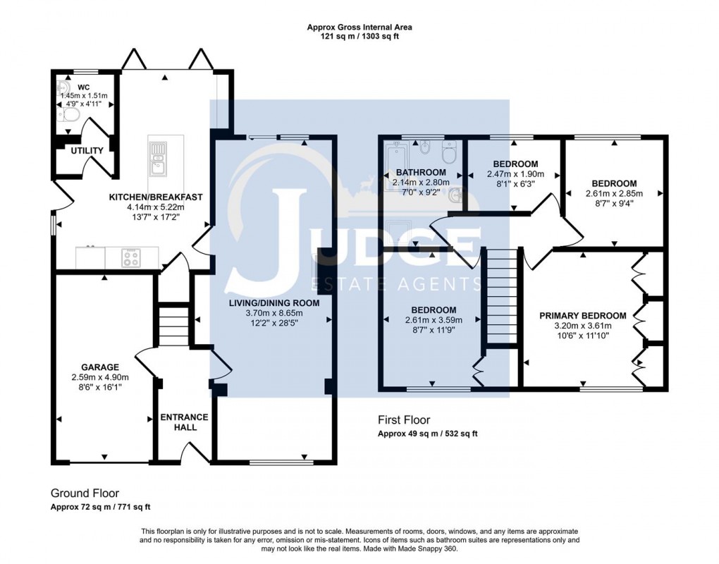 Floorplan for Maplewell Drive, Anstey Heights, Leicester