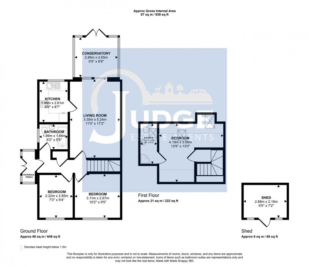 Floorplan for Blackthorn Drive, Anstey Heights, Leicester