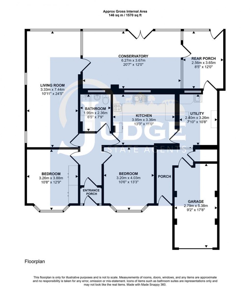 Floorplan for Leicester Road, Thurcaston, Leicester