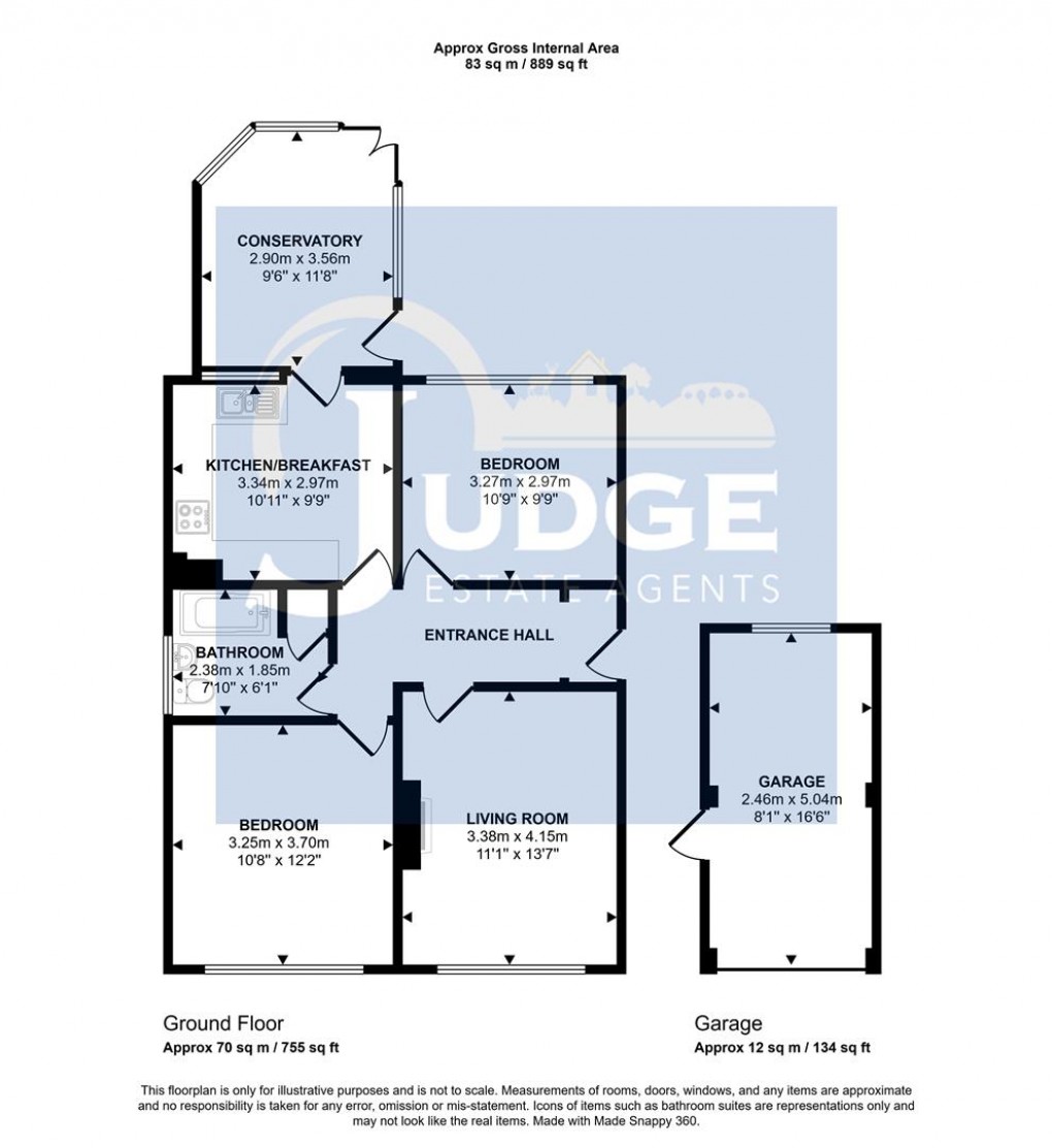 Floorplan for Bencroft Close, Anstey, Leicester