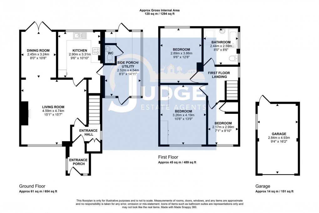 Floorplan for Fineshade Avenue, Leicester, Leicestershire