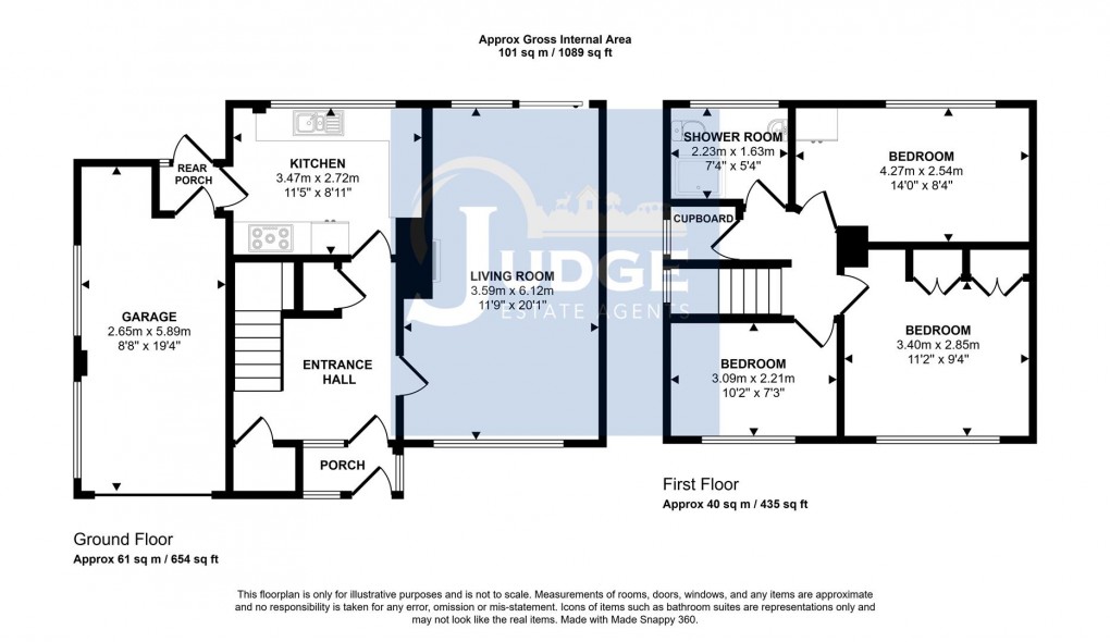 Floorplan for Grasmere, Coalville, Leicestershire