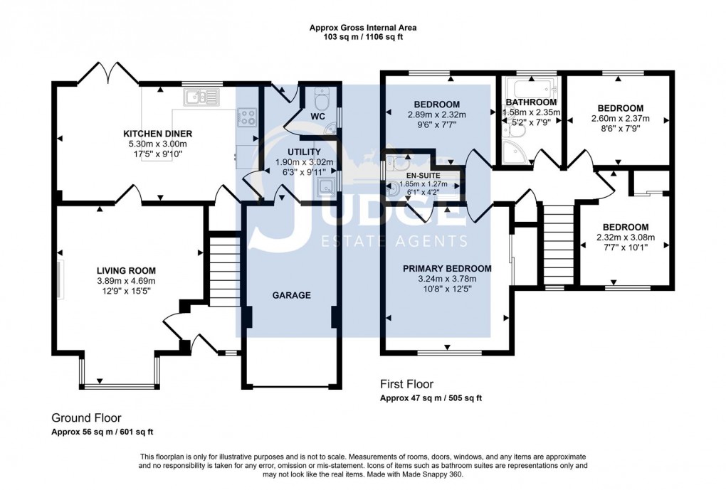 Floorplan for Wheatfield Close, Glenfield, Leicester