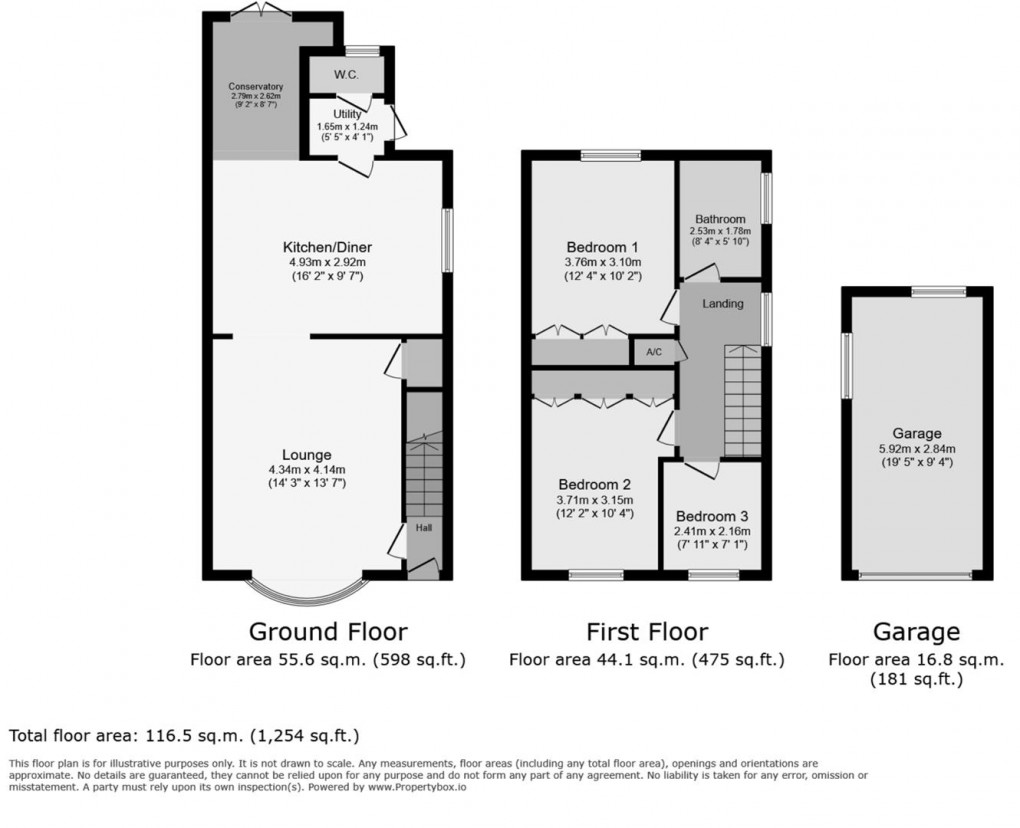 Floorplan for Farr Wood Close, Groby, Leicester