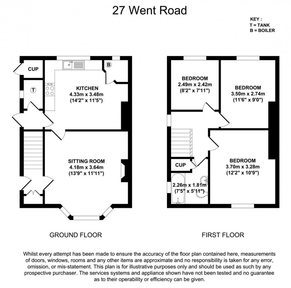 Floorplan for Went Road, Birstall, Leicester