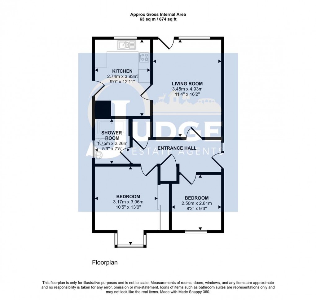 Floorplan for The Laurels, Markfield