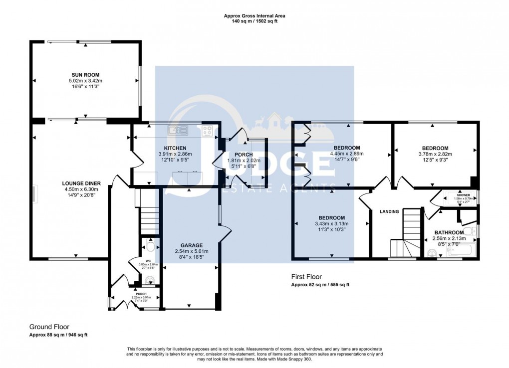 Floorplan for Latimer Road, Cropston, Leicester