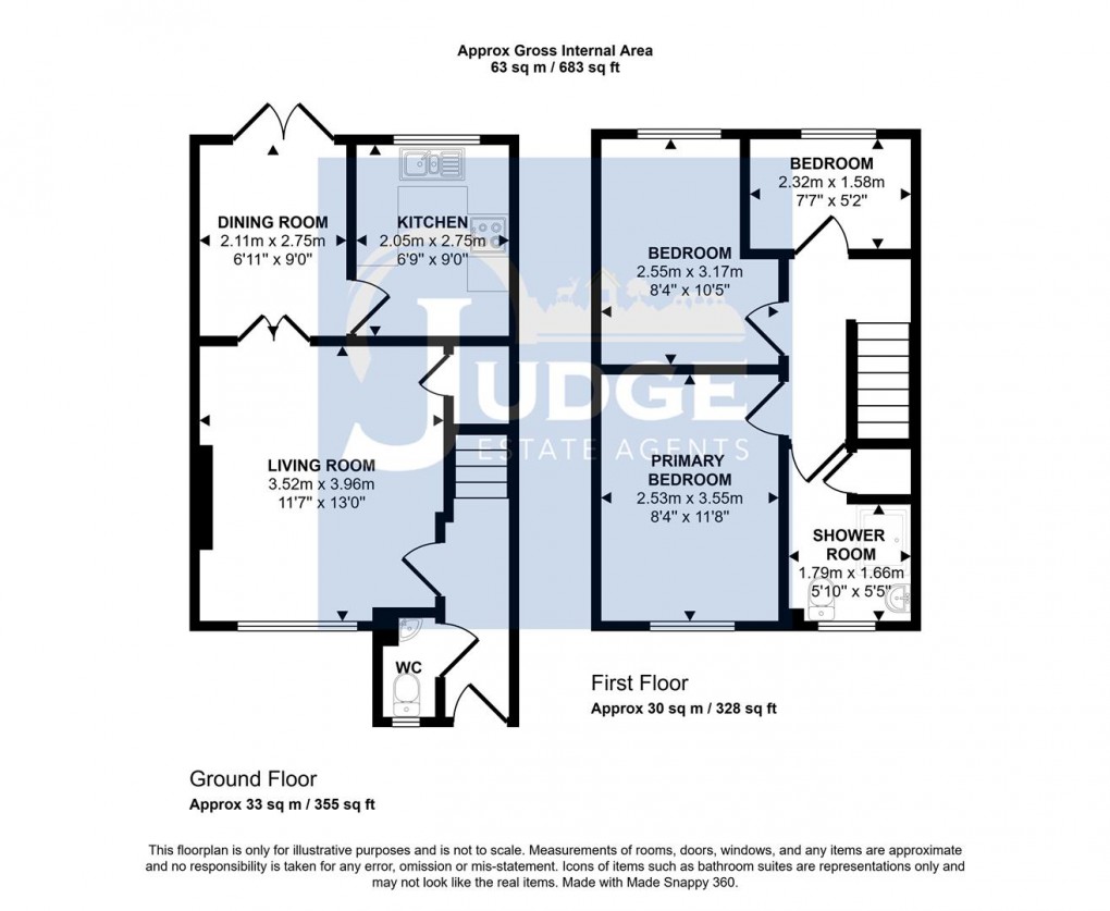 Floorplan for Ned Ludd Close, Anstey, Leicester
