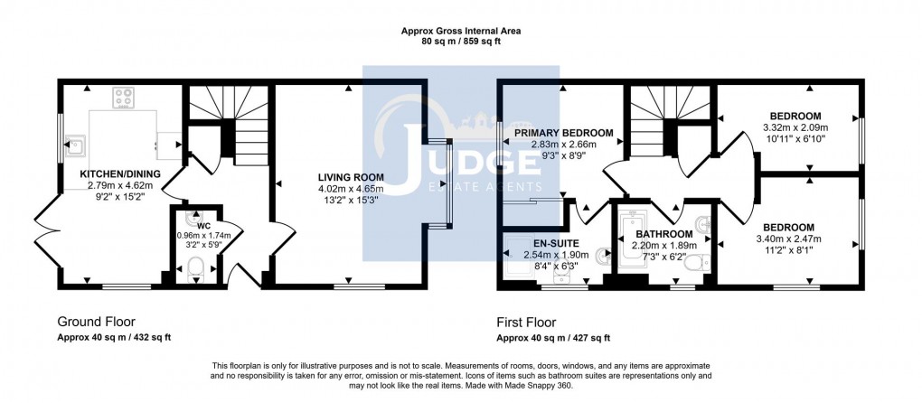 Floorplan for Marwins Walk, Anstey, Leicester