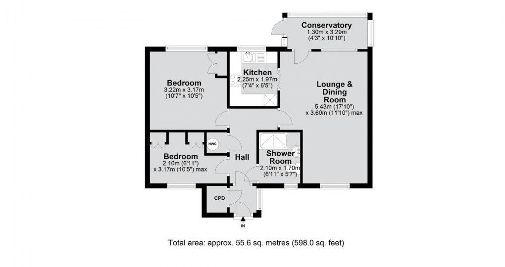 Floorplan for Upland Drive, Markfield, Leicestershire