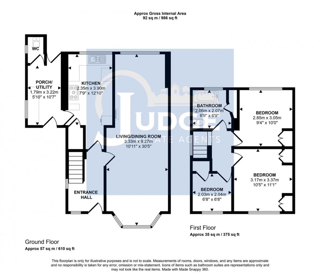 Floorplan for Dominion Road, Glenfield, Leicester