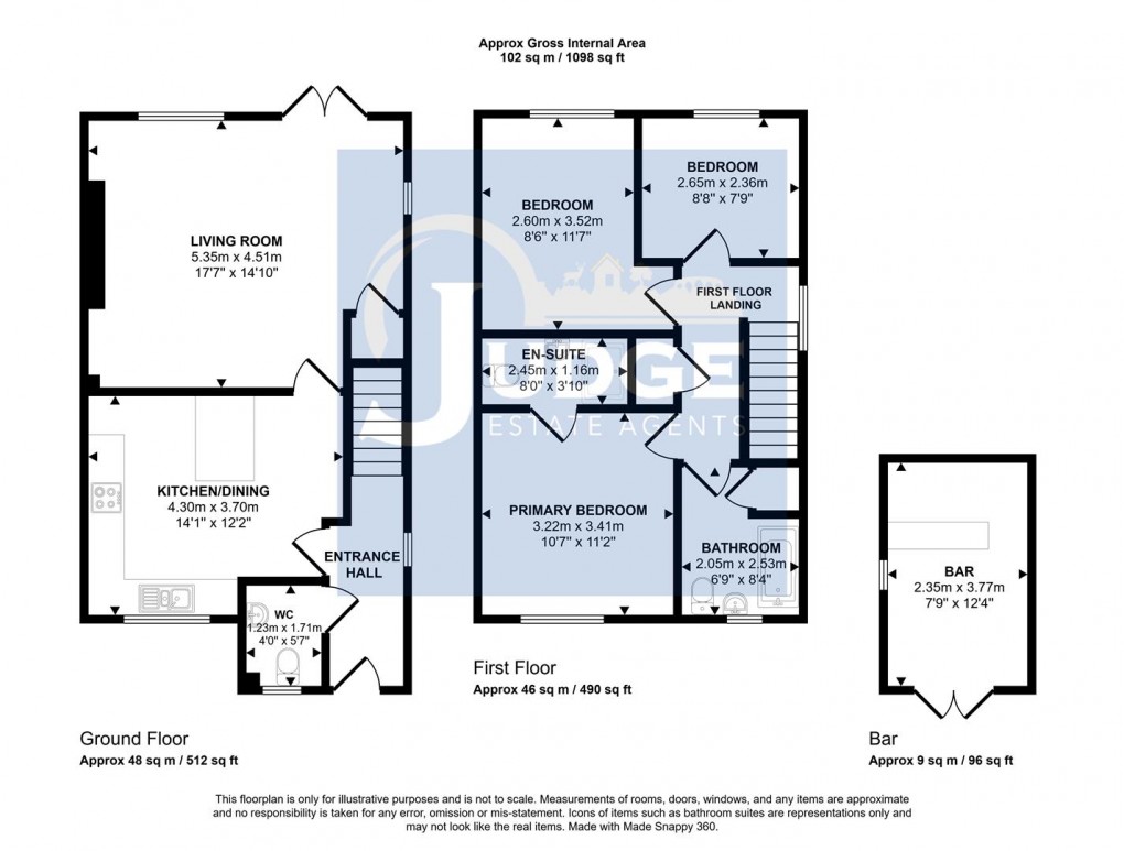 Floorplan for Bancroft Way, Ratby, Leicester