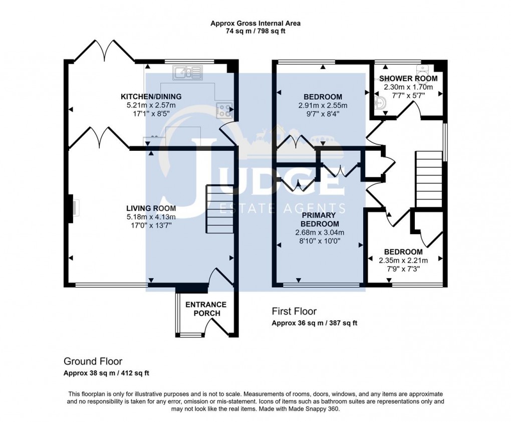 Floorplan for Netherfield Road, Anstey, Leicestershire