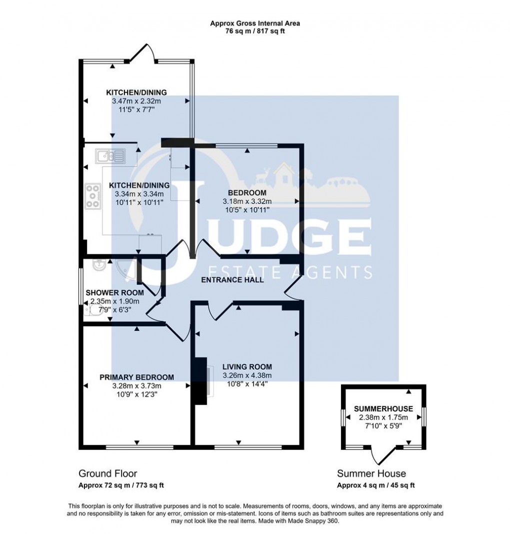 Floorplan for Princes Close, Anstey, Leicester