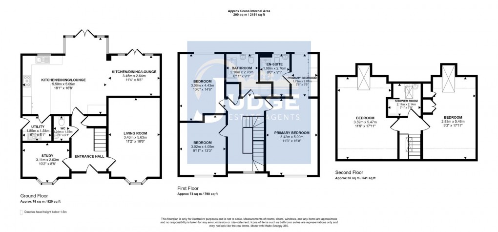 Floorplan for Bosworth Way, Anstey, Leicester