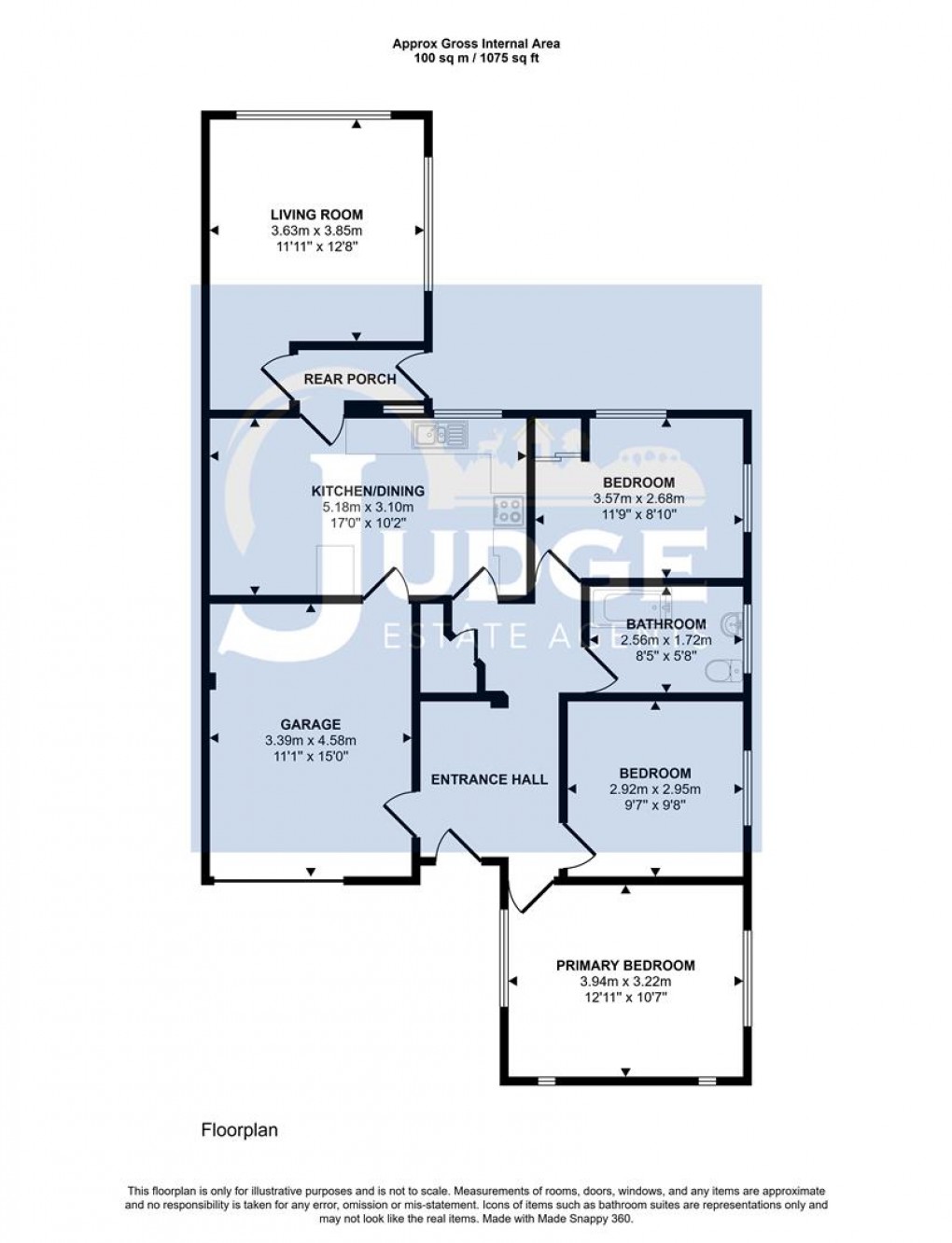 Floorplan for Hollow Road, Anstey, Leicester
